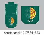 Pizza Box Design, Pizza Packaging Design, Pizza Box Design Template, Ready For Print.