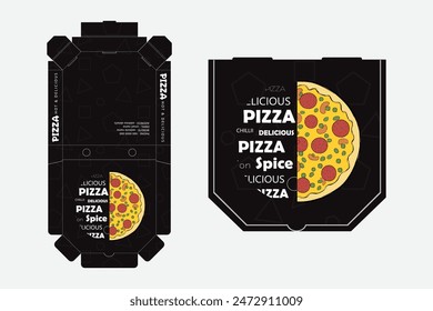 Pizza Box Design, Pizza Packaging Design, Pizza Box Design Template, Ready For Print.
