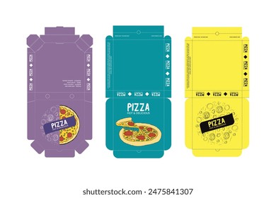 Pizza Box Design, Pizza Packaging Design, Pizza Box Design Template, Ready For Print.