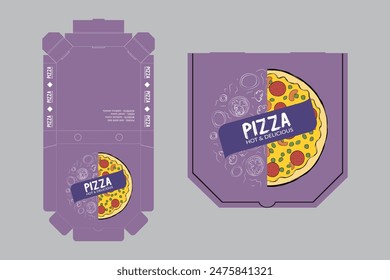 Pizza Box Design, Pizza Packaging Design, Pizza Box Design Template, Ready For Print.