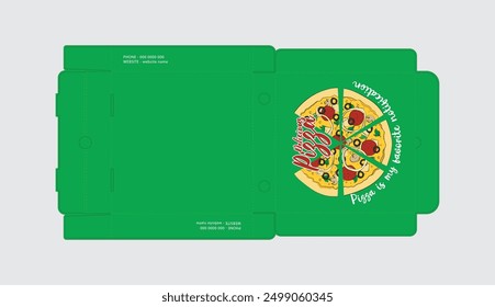 Pizza Box Design, Pizza Packaging Design, Pizza Box Design Template, Pizza Box Die Cut Line, Ready For Print.
