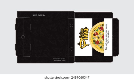 Pizza Box Design, Pizza Packaging Design, Pizza Box Design Template, Pizza Box Die Cut Line, Ready For Print.
