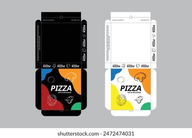 Pizza Box Design, Pizza Packaging Design, Pizza Box Design Template,Ready For Print.