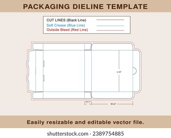 Caja de pizza, caja de regalo, caja de almacenamiento, archivo de vector modificable de plantilla de línea de línea