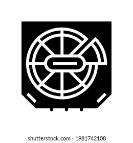 pizza box glyph icon vector. pizza box sign. isolated contour symbol black illustration