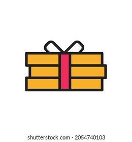 Pizza Box Icon Vector Illustration