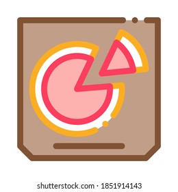 Pizza Box Icon Vector. Outline Pizza Box Sign. Isolated Contour Symbol Illustration