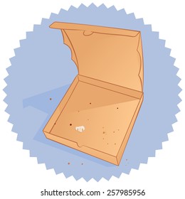 Pizza box illustration