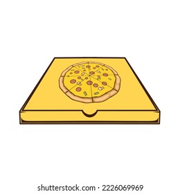 pizza box vector illustration for you