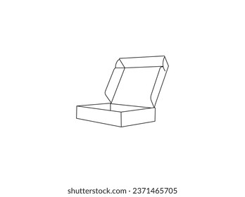 Icono de las cajas de pizza con estilo de contorno aislado en fondo blanco. Icono de caja Pizza,ilustración vectorial. Diseño plano. Pictograma negro de alta calidad para diseño de sitios web y aplicaciones móviles. 