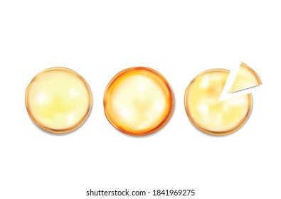 Pizza Bread Ingredients vector illustration isolated on white background