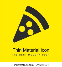 Pizza bright yellow material minimal icon or logo design