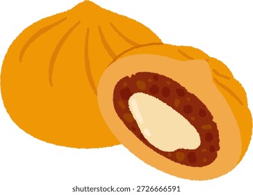 Os pãezinhos caracterizam-se pelos recheios com sabor a pizza, que são feitos com molho de pizza, queijo, salsicha, legumes, etc., em massa de pão chinês e cozido no vapor.