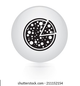 pizza button web icon 