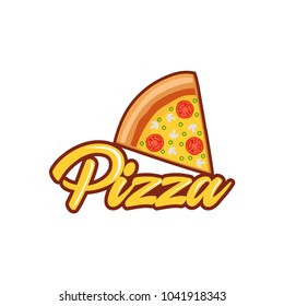 Pizza Cafe Logo Pizza Icon Emblem Stock Vector (Royalty Free) 1041918343