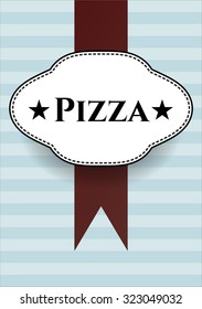 Pizza card, colorful, nice desing
