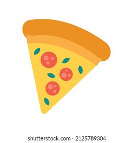 Pizza card illustration on transparent background