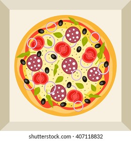 Pizza carton packaging box