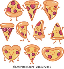 Pizza Cartoon Doodle Illustration For Your Business