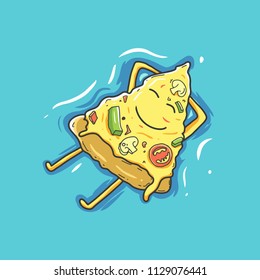 Pizza Cartoon relax