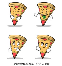 pizza character cartoon set collection