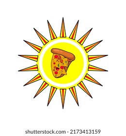 pizza character mascot vector illustration, perfect for logo, mascot, icon, poster, menu, advertisement, etc