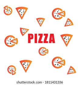 Pizza chees background vector illustration