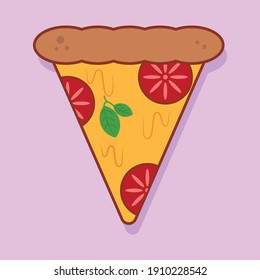 Pizza with chees and tomatos