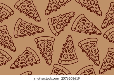 Pizza and Cheese Pattern Seamlees