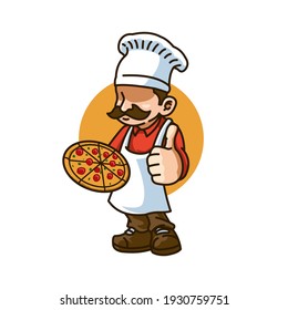 pizza chef italian kitchen baker