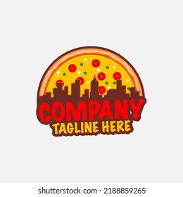 PIZZA AND CITY CLASSIC VINTAGE LOGO