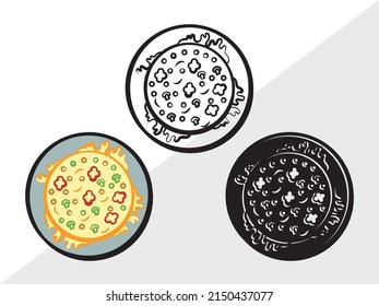 Pizza Clipart Printable Vector Illustration