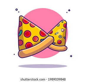 Pizza Collection Vector Cartoon Illustration