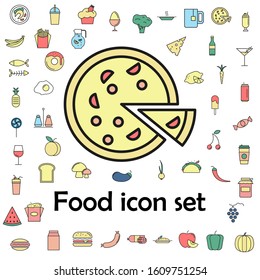 pizza colored icon. food icons universal set for web and mobile