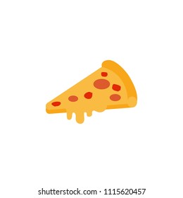 pizza colored illustration. Element of colored food icon for mobile concept and web apps. Detailed pizza icon can be used for web and mobile on white background