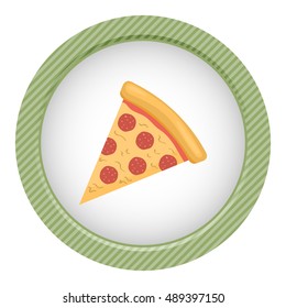 Pizza colorful icon