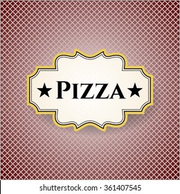 Pizza colorful poster