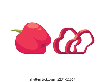 Pizza composition with isolated food ingredient image on blank background vector illustration