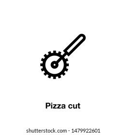 pizza cut icon vector. perfect pizza cut sign vector. web design and mobile design. white background.