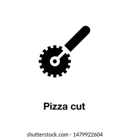 pizza cut icon vector. perfect pizza cut sign vector. web design and mobile design. white background.