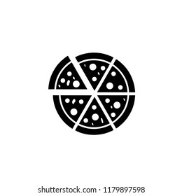 pizza cut into slices