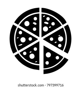 pizza cut into slices 