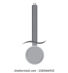 pizza cutter clip art design vector illustration image
