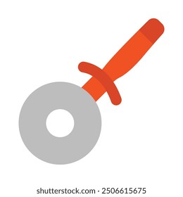 Pizza Cutter Flat Icon Design For Personal nad Commercial Use