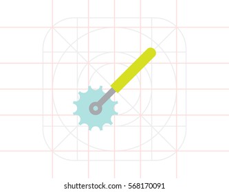 Pizza cutter icon