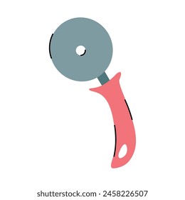 Pizza Cutter Icon Clipart Avatar Logotyp Isolierte Vektorillustration