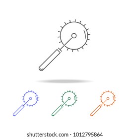 Pizza cutter icon. Element of kitchen accessories multi colored icons for mobile concept and web apps. Thin line icon for website design and development. Premium icon on white background