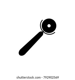 pizza cutter icon. Elements of kitchen tools icon. Premium quality graphic design. Signs, outline symbols collection icon for websites, web design, mobile app, info graphic on white background