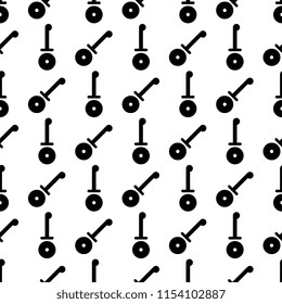 Pizza Cutter Icon Seamless Pattern, Pizza Slice Cutter Seamless Pattern Vector Art Illustration