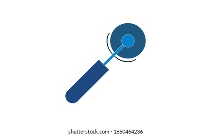 Pizza Cutter Symbol-Vektorillustration